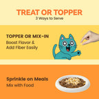 Freeze-Dried Pumpkin Cat Topper, 100% Pure Pumpkin, High Fiber for Digestion & Firm Stools, Low-Fat Single-Ingredient Treat for Indoor & Senior Cats, 2 oz
