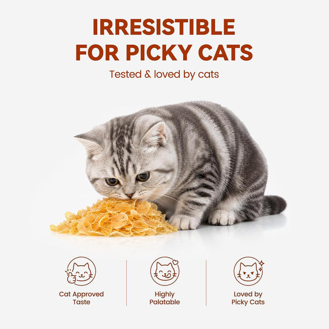 Soft Cat Treats, Chicken & Shrimp Ultra-Thin Slices, Easy-Chew Snacks for Picky Cats, Kittens & Seniors, Low-Fat Treats with Taurine, 3.2 oz Main Image