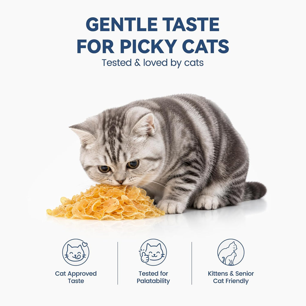 Soft Cat Treats, Chicken & Pollock Ultra-Thin Slices, Easy-Chew Snacks for Picky Cats, Kittens & Seniors, with Taurine, 3.2 oz
