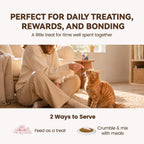 Freeze Dried Cat Treats with Goat Milk, Chicken & Cranberry, Gentle Goat Milk Cat Snacks for Sensitive Stomachs, Food Topper for Kittens, Adults & Seniors, 2.5 oz