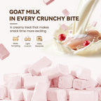 Freeze Dried Cat Treats with Goat Milk, Chicken & Cranberry, Gentle Goat Milk Cat Snacks for Sensitive Stomachs, Food Topper for Kittens, Adults & Seniors, 2.5 oz