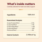 Freeze-Dried Antarctic Krill Kitten, Cat Treats|Brain, Vitality Support|Single Ingredient Premium Cat Food Toppers|Loved By Puppy - 2oz