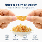 Soft Cat Treats, Chicken & Pollock Ultra-Thin Slices, Easy-Chew Snacks for Picky Cats, Kittens & Seniors, with Taurine, 3.2 oz