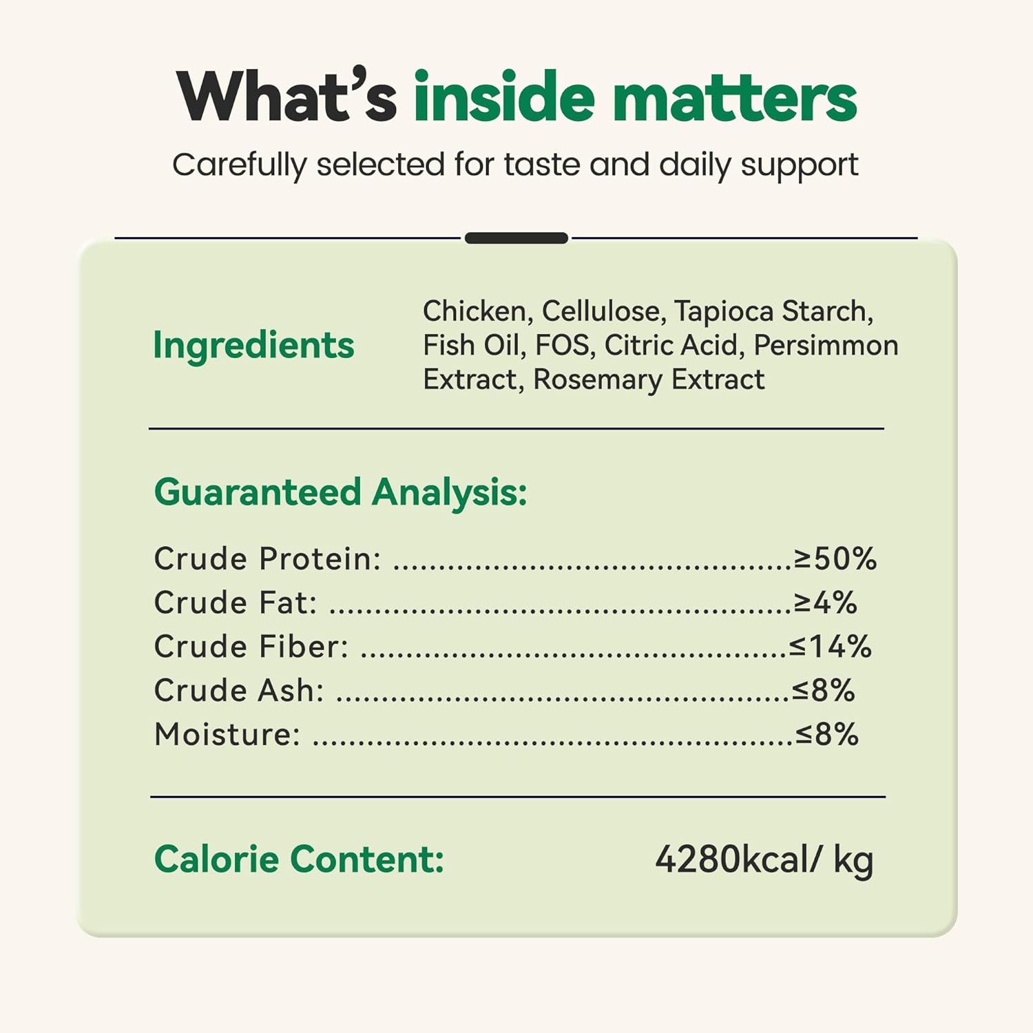 Freeze Dried Dental Cat Treats, Chicken First Crunchy Bites for Teeth Cleaning & Fresh Breath Support, Daily Oral Care Treats with FOS & Fish Oil for Cats
