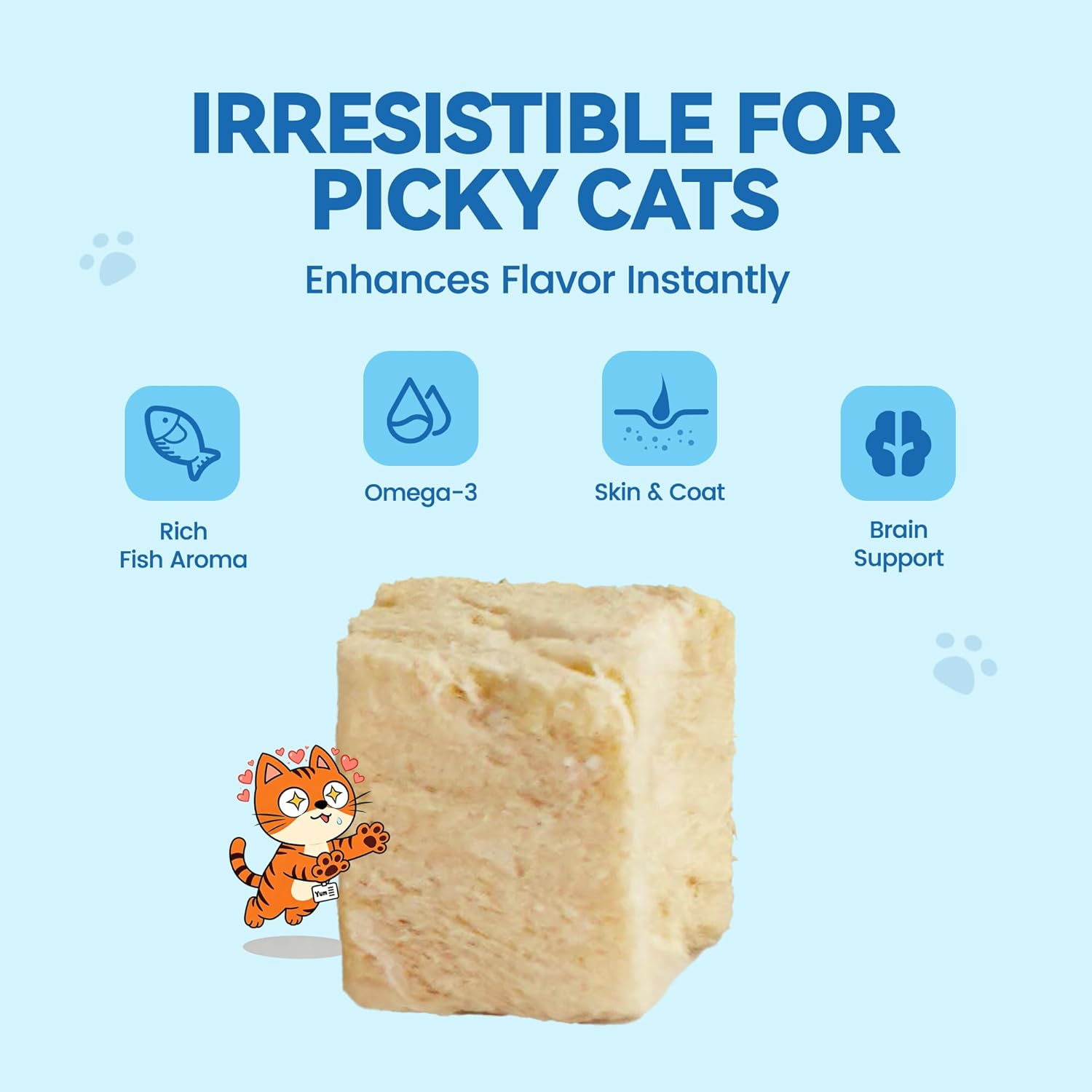 Freeze-Dried Salmon Cat Treats, 100% Real Salmon Single Ingredient Bites with Natural Omega-3 for Skin & Coat Support, High Protein Grain-Free Food Topper for Cats, 4 oz