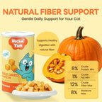 Freeze-Dried Pumpkin Cat Topper, 100% Pure Pumpkin, High Fiber for Digestion & Firm Stools, Low-Fat Single-Ingredient Treat for Indoor & Senior Cats, 2 oz