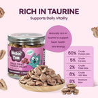 Freeze-Dried Chicken Hearts Cat|Dog Treats|Single Ingredient|High Protein Healthy Pet Food Toppers|Training Snacks,2oz