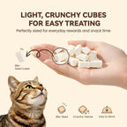 Freeze Dried Cat Treats with Goat Milk & Chicken, Gentle Goat Milk Cat Snacks & Food Topper for Sensitive Stomachs, Kittens, Adults & Seniors, 2.5 oz